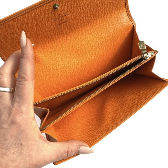Auc Louis Vuitton Tangerine/Orange Epi Long wallet - Picture 4 of 15